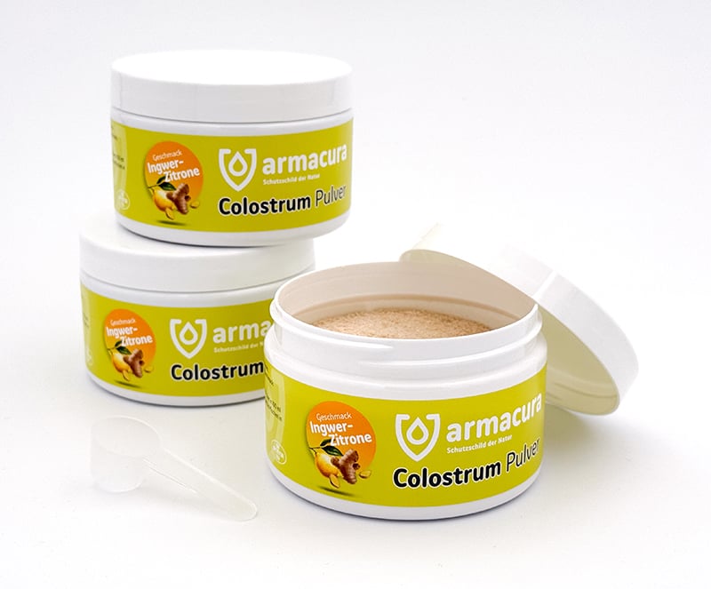 armacura® Colostrum Pulver Ingwer Zitrone Dosen