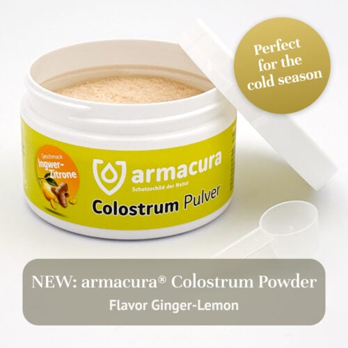 NEW: armacura® Colostrum Powder Ginger Lemon