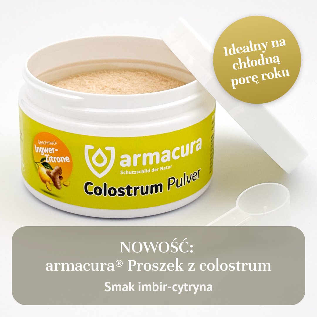 NOWOŚĆ: armacura® Proszek z colostrum